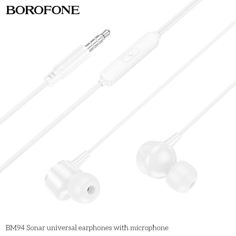 BOROFONE BM94 Sonar wired earphones with mic NZ 4